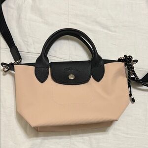 Longchamp Le Pliage Energy XS in Pink and Black